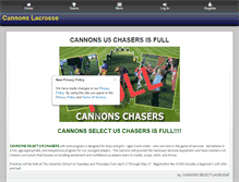 Tablet Screenshot of cannonsselect.com